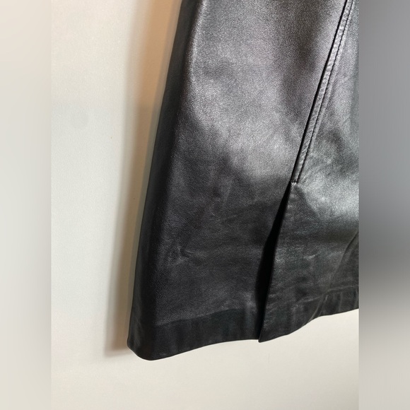#502 TALBOTS Leather Skirt size 8 - Picture 6 of 12